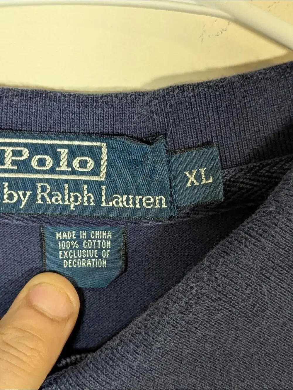 Polo Ralph Lauren Rugby Shirt XL Navy Blue Yellow 1967 NY Big Pony Vintage Style